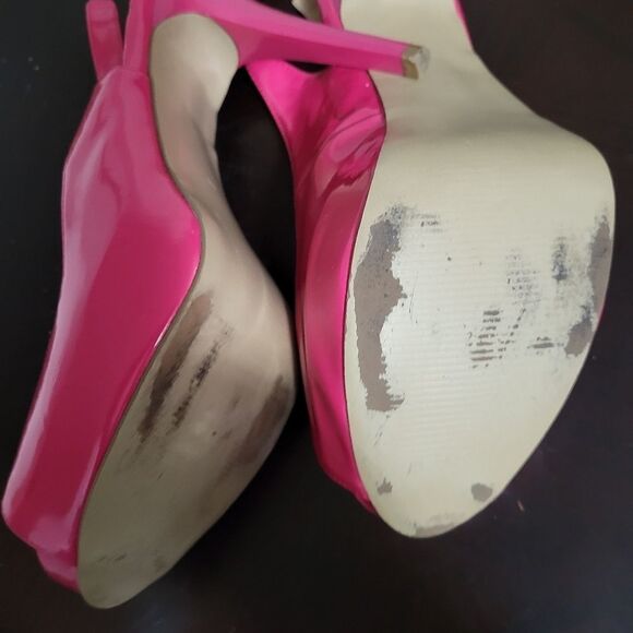 GUESS SLINGBACK PEEP TOE HIGH HEEL STILETTOS PUMP - Picture 10 of 11